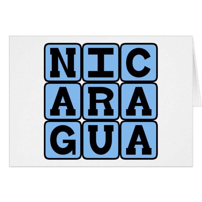 Nicaragua, Pays d'Amérique centrale (Devant horizontal)