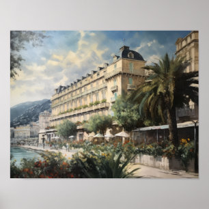 Nice France Peinture Paysage Art Imprimer Poster