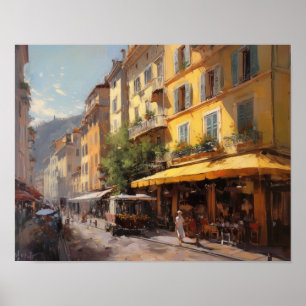 Nice France Peinture Paysage Art Imprimer Poster