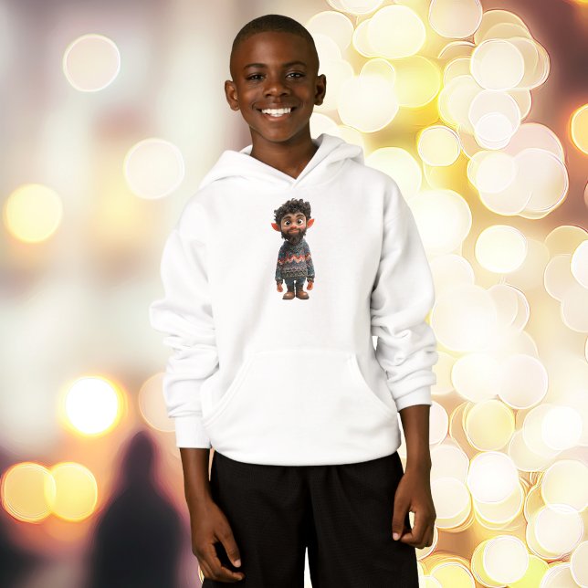 Nice Guy Christmas Elf Boy's Sweat - shirt à capuc (Créateur téléchargé)