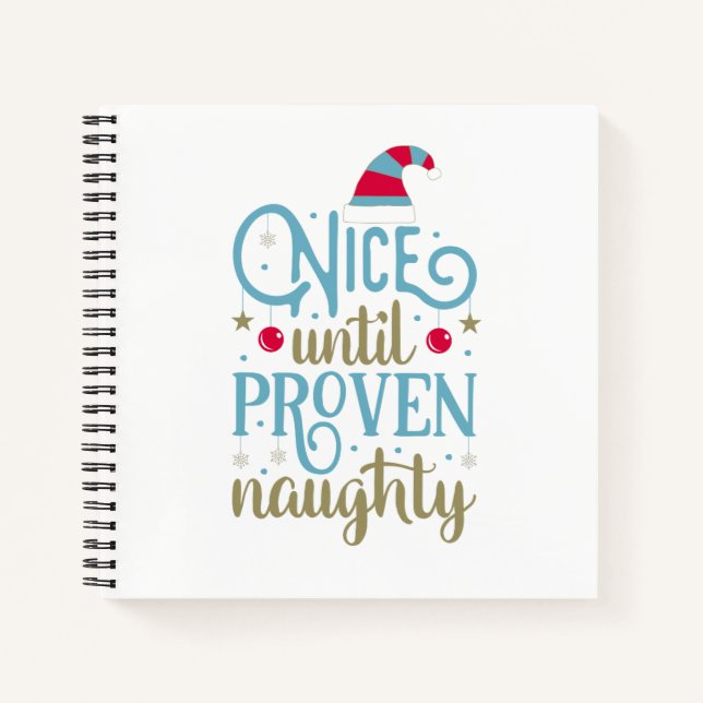 Nice Jusqu'À Noël Naughty Proven | Carnet (Devant)