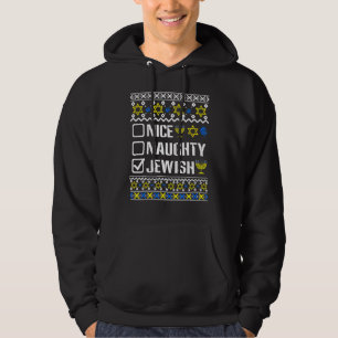 Nice Naughty Jewish Hanoukka Chanukah Juive Sweat