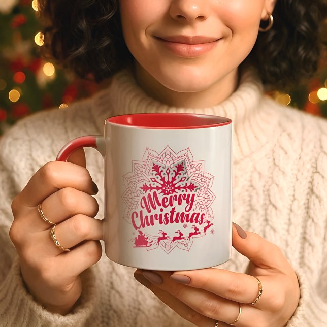 Nice Santa Claus flake de neige MUG (Créateur téléchargé)