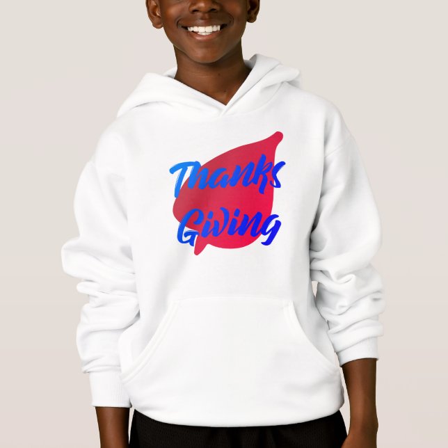 Nice Texte Thanksgiving Typographie sur Sweat - sh (Devant)
