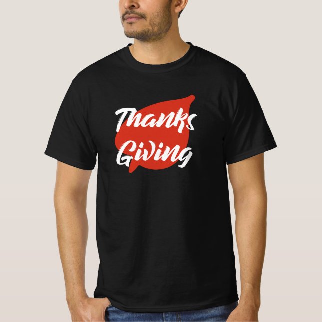 Nice Texte Thanksgiving Typographie sur T-shirt fe (Devant)