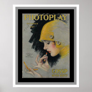 Nice Vintage Photoplay Magazine Poster de couvertu