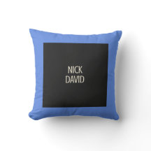 NiCK DAViD - Coussin Carré Blue Lagoon