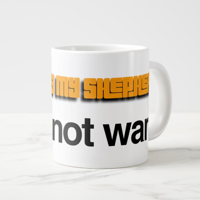 NiCK DAViD - Psalm 23 Orange Mug (Devant droit)