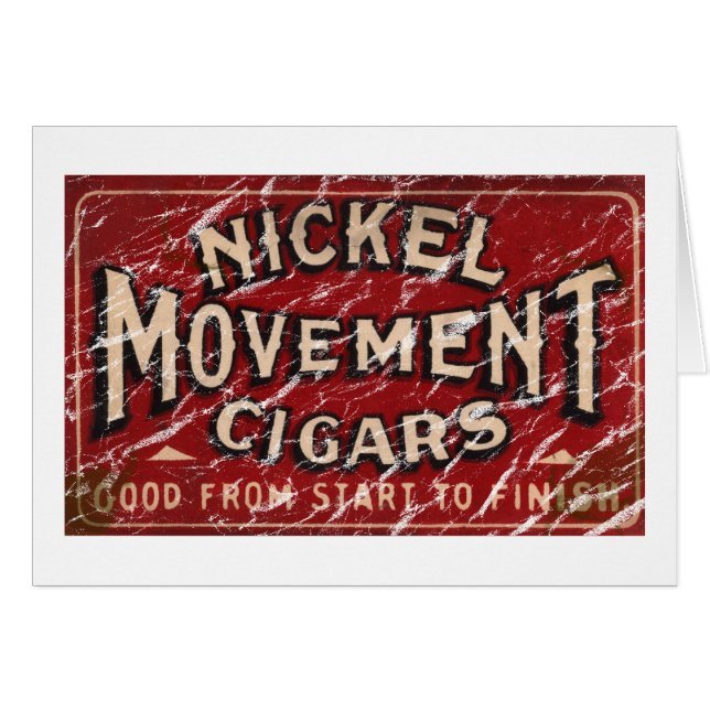 Nickle Movement Cigar 1900 - en détresse (Devant horizontal)