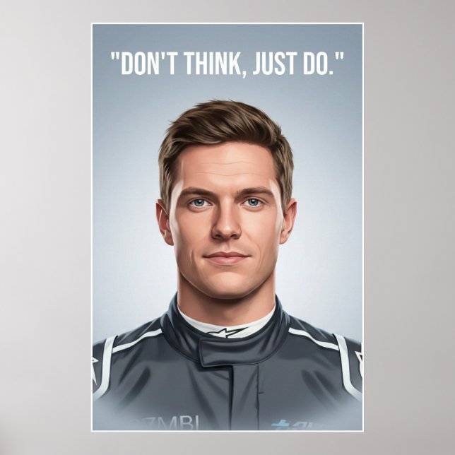 Nico Hülkenberg Racing Vector – Poster (Devant)