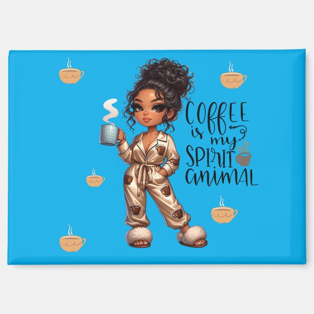 Nicole Coffee Spirit Animal Magnet (Recto)
