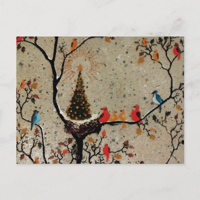Nid d'Arbre de Noël ~ Carte postale (Devant)