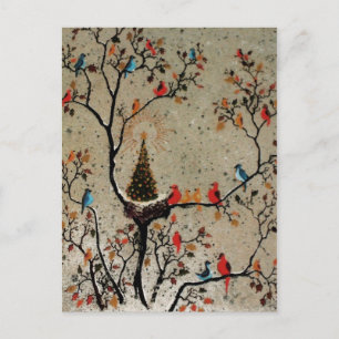 Nid d'Arbre de Noël ~ Carte postale