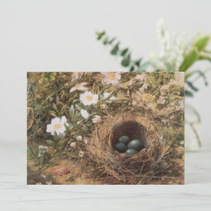 Nid d'oiseau et Roses de chien par John William Hi