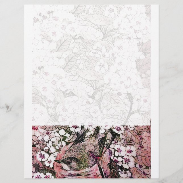 NID OISEAU, rose rouge blanc (Devant)