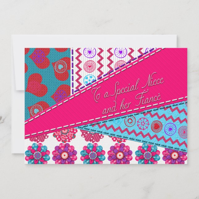 Niece et Fiance Valentine's Patchwork Quilt Style (Devant)