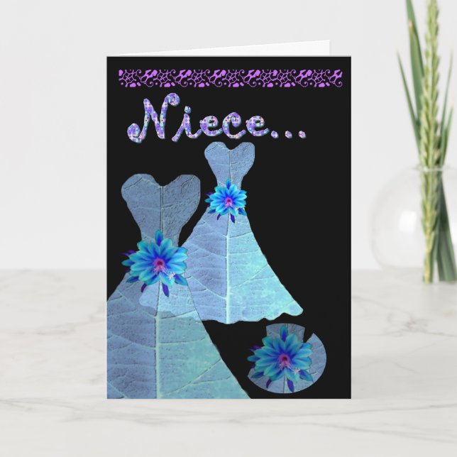 NIECE - Invitation de la servante junior BLUE Gown (Devant)