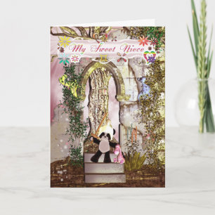 Nièce, jolie carte d'anniversaire pour ma douce ni