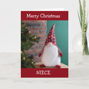 **NIÈCE** JOYEUX NOËL DE LA CARTE DE NOËL GNOME