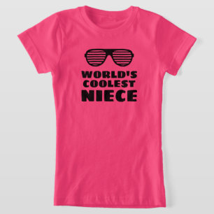 Nièce la plus cool du monde t-shirt drôle pour fil