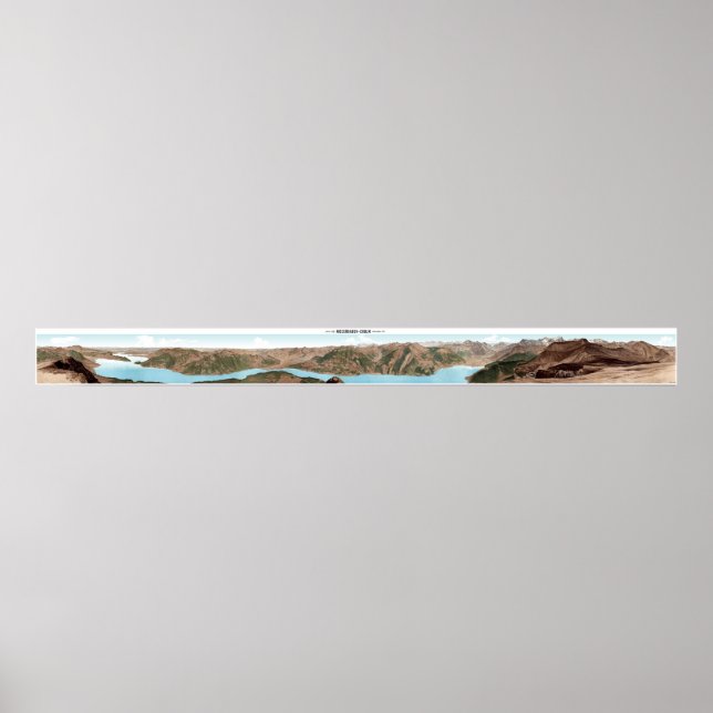 NIEDERBAUEN-CHULM Swiss Alps Panorama 360° Poster (Devant)