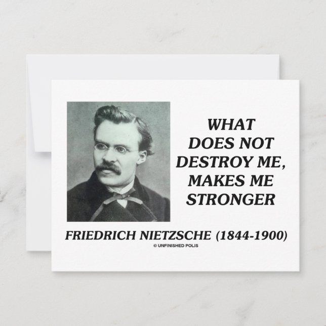 Nietzsche Ce Qui Ne Me Détruit Pas Rend Plus Forte (Devant)