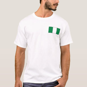 Nigeria Drapeau et carte T-shirt