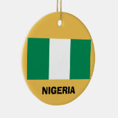 Nigeria- Ornement de Noël en porcelaine sur mesure (Droite)