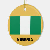 Nigeria- Ornement de Noël en porcelaine sur mesure (Gauche)