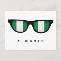 Nigeria Shades texte personnalisé et carte postale