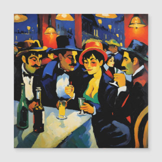 Night Café à Paris, 1900 : Peinture à l'huile