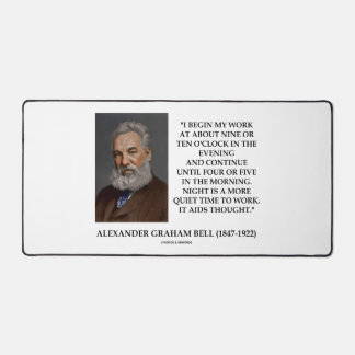 Night Is A More Quiet Time To Work Graham Bell