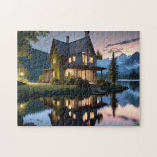 Night Lake House Audacieux et beau puzzle