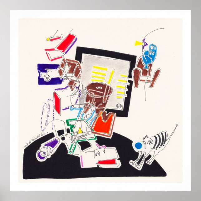 Night & Nap Drawings 10 by  PBaud Archival Poster (Devant)