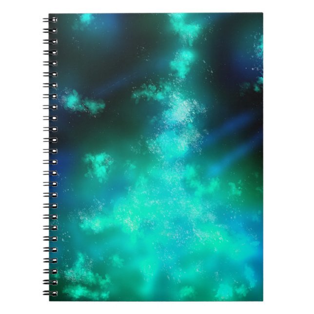 Night Sky Emerald Dance Carnet (Devant)