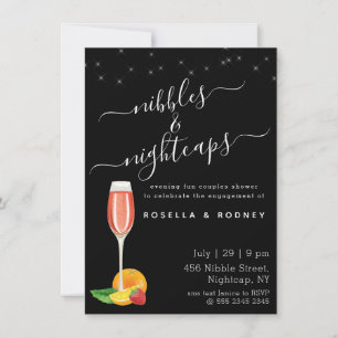 Nightcaps Nibbles Couples Douche Budget Invitation