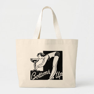 Nightclub Bar Girl vintage sur le Sac fourre-tout