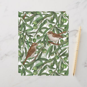 Nightingales dans l'olivier