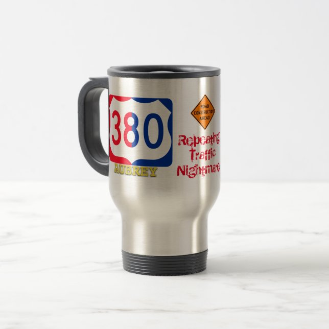 Nightmare Highway 380, Aubrey, TX, Travel Mug (Devant gauche)