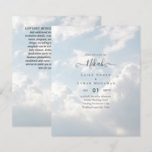 NIKAH - Budget - Invitations de mariage islamique 