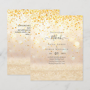 NIKAH - Budget - Invitations de mariage islamique