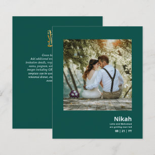 NIKAH - Budget Mariage Agate Or Sarcelle PHOTO