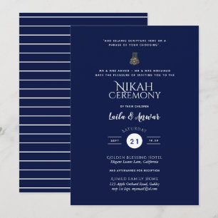 Nikah - Invitations modernes de mariage islamique