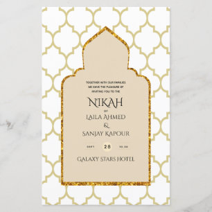 NIKAH - Mariage d'or de la mosquée islamique