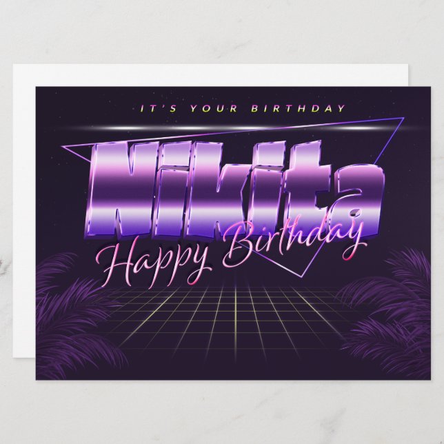 Nikita Prénom Date de la carte (Devant / Derrière)