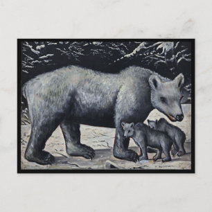 Niko Pirosmani, Carte postale de l'Ours blanc avec