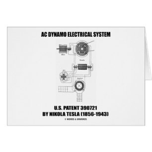 Nikola Tesla AC Dynamo Système électrique Brevet
