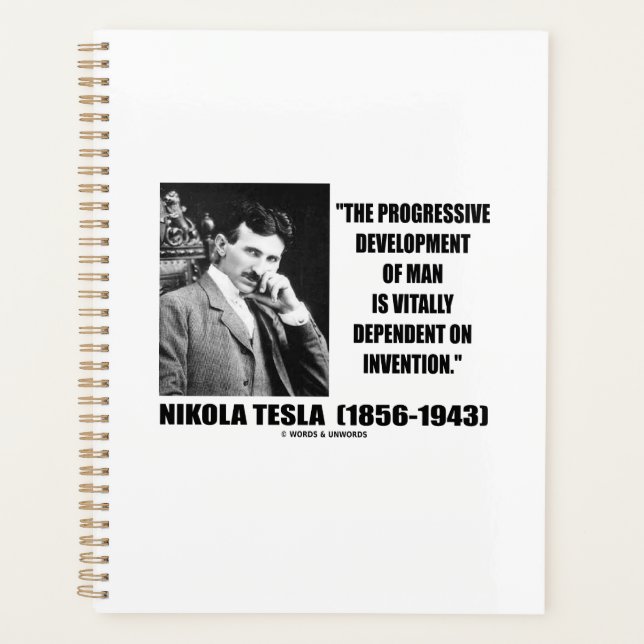 Nikola Tesla Développement Progressif De La Citati (Devant)