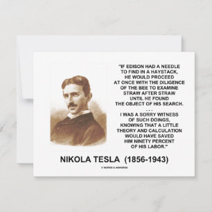 Nikola Tesla Edison Needle Haystack Theote