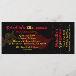 n'importe quel âge, 26e, Invitation styl, Annivers